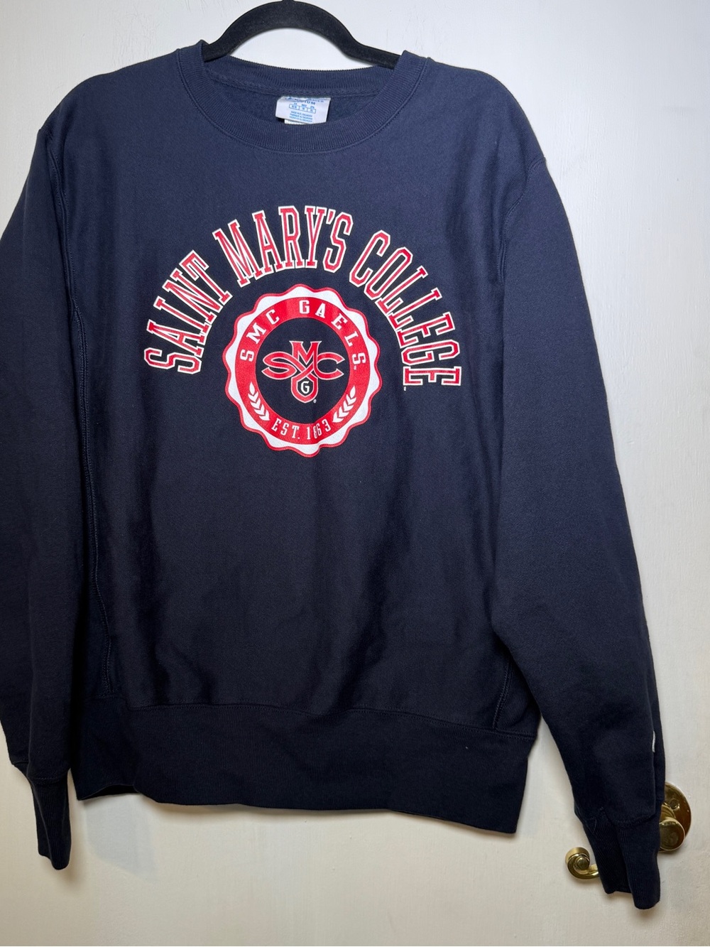 Champion Saint Mary's College Navy Crewneck Sweatshirt - Men's Medium
